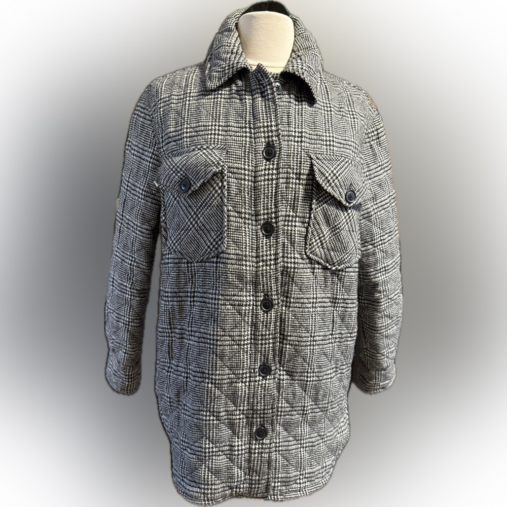 Black and White Plaid Shacket